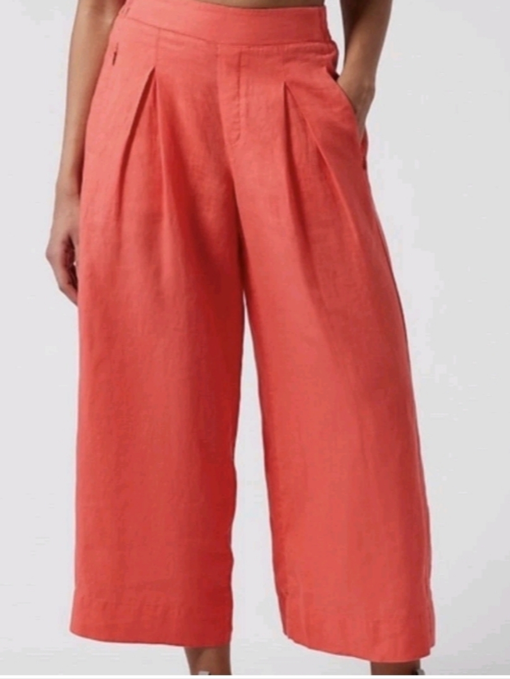 Athleta Coral Wide-Leg Cropped Pants